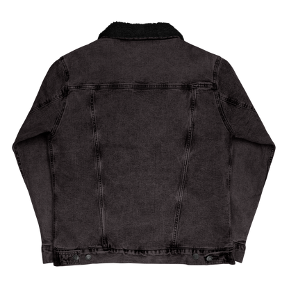 Color Block denim sherpa jacket