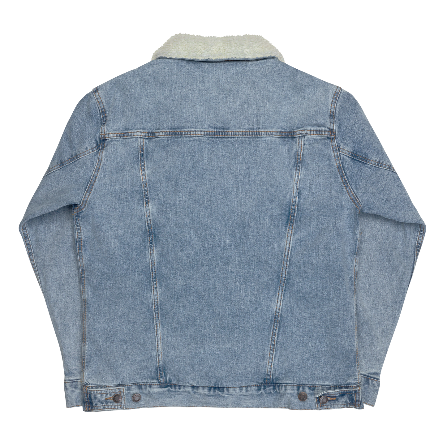 Color Block denim sherpa jacket