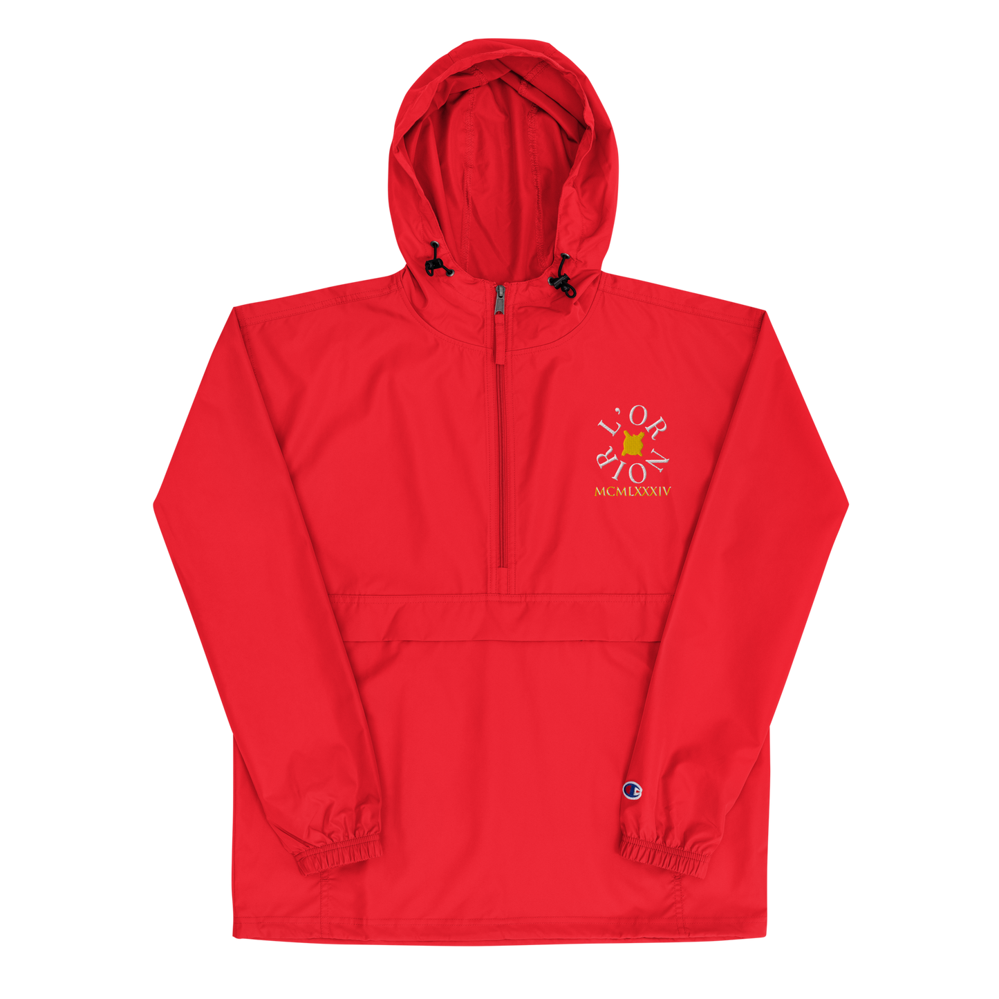 Embroidered L'or Noir x Champion Packable Jacket